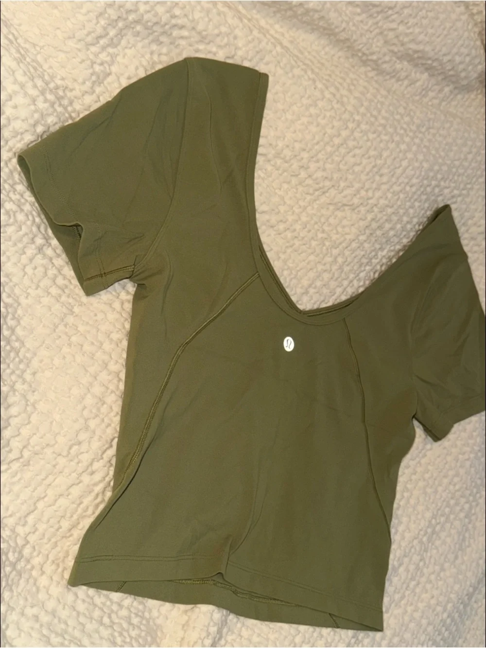 Lululemon Align T-Shirt in Bronze Green, size 6